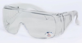 Купить оптом Очки защитные из поликарбоната  прозрачные ЛЮКС (дужки поликарбонат), от производителя в Москве, с доставкой