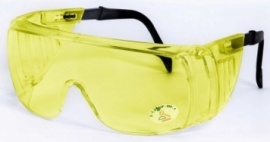 Купить оптом Очки защитные из поликарбоната  желтые ЛЮЦЕРНА (дужки раздвижные поликарбонат), от производителя в Москве, с доставкой