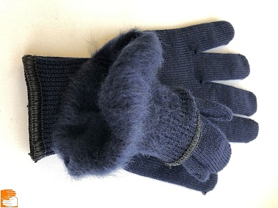 (ПОД ЗАКАЗ: 7-10 дней) Перчатки полушерстяные зимние с начесом 10 кл. ЛЮКС 40-45 г. по оптовым ценам в Москве от производителя, с доставкой