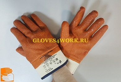 Перчатки нефтемаслобензостойкие утепленные манжет крага АРКТИКА с крошкой по оптовым ценам в Москве от производителя, с доставкой