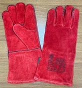 Купить оптом Краги пятипалые спилковые Track Red LUX KEVLAR ® с х/б подкладкой 350 мм. р. 11 (упаковка 60 пар), от производителя в Москве, с доставкой