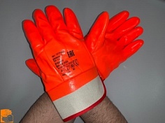 Купить оптом 01.03.23.+++++Перчатки нефтемаслобензостойкие утепленные манжет крага АРКТИКА, от производителя в Москве, с доставкой