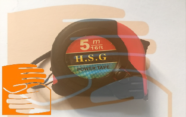 Рулетка H.S.G. (Прорезиненная), 5мx19мм по оптовым ценам от производителя, с доставкой