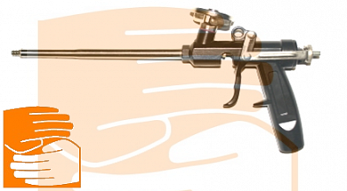 Пистолет для пены LIT чёрный (металлическая рукоятка) по оптовым ценам от производителя, с доставкой