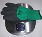 Перчатки нейлоновые 15 кл. зеленые с черным вспененным 3/4 латексным покрытием ЛЮКС 46-48 г. р.9-10 (упаковка 240 пар)