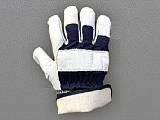Перчатки кожаные комбинированные (кожа лайкового дубления) ХВАТКА ЛЮКС по оптовым ценам от производителя, с доставкой