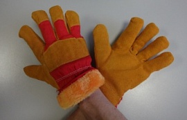Купить оптом 11.11.2022.+++++Перчатки спилковые комбинированные утепленные (акриловый мех) STRONG ПРЕМИУМ р. 11, от производителя в Москве, с доставкой