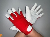 ++Перчатки кожаные комбинированные универсальные ЗАХВАТ ЛЮКС (манжет на липучке) по оптовым ценам от производителя, с доставкой