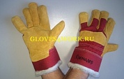 Перчатки спилковые комбинированные утепленные ГРЕНАДЕР по оптовым ценам от производителя, с доставкой