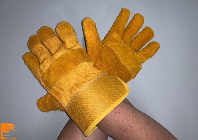 Перчатки спилковые комбинированные ТРАЛ СТАНДАРТ по оптовым ценам от производителя, с доставкой