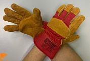 Купить оптом 20.10.23.+++++++Перчатки спилковые комбинированные "STRONG" ЛЮКС , от производителя, с доставкой