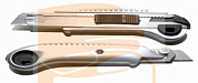 Нож строительный SILVER с фиксатором лезвия, ширина лезвия 18мм (метал. корпус, 5 лезвий), 18 мм по оптовым ценам от производителя, с доставкой