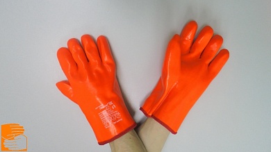 Перчатки нефтемаслобензостойкие утепленные удлиненные ФЛАМИНГО 350 мм. по оптовым ценам от производителя, с доставкой