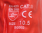 Перчатки х/б маслобензостойкие полный облив ПВХ удлиненные ГРАНАТ ЛЮКС 350 мм.