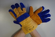 Купить оптом Перчатки спилковые комбинированные с усиленным наладонником САПФИР ЛЮКС, от производителя, с доставкой