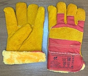 Перчатки спилковые комбинированные утепленные (акриловый мех) СТАНДАРТ р.10.5 (упаковка 144 пар) по оптовым ценам от производителя, с доставкой