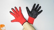 ++Перчатки нейлоновые 13 кл. красные с черным нитриловым покрытием СОФИЯ СТАНДАРТ по оптовым ценам от производителя, с доставкой